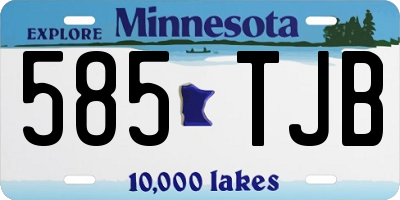 MN license plate 585TJB