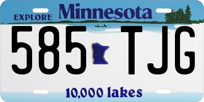 MN license plate 585TJG