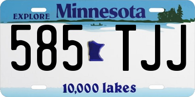 MN license plate 585TJJ