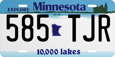 MN license plate 585TJR