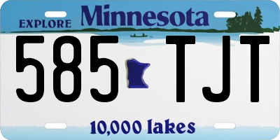 MN license plate 585TJT