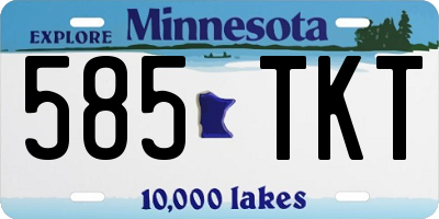MN license plate 585TKT