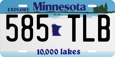 MN license plate 585TLB