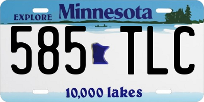 MN license plate 585TLC
