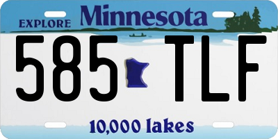 MN license plate 585TLF