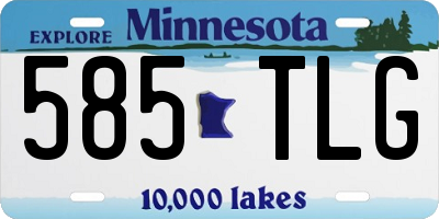 MN license plate 585TLG
