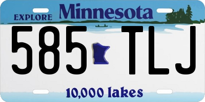 MN license plate 585TLJ
