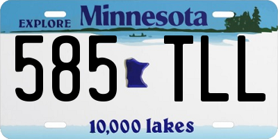 MN license plate 585TLL