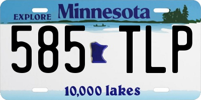 MN license plate 585TLP