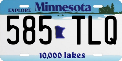 MN license plate 585TLQ