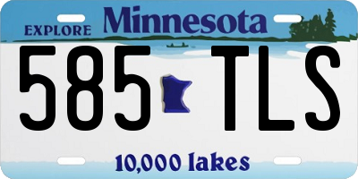 MN license plate 585TLS