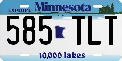 MN license plate 585TLT