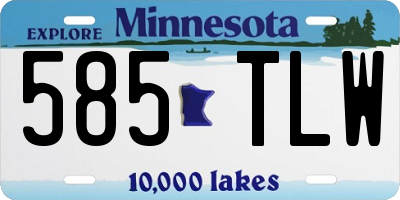 MN license plate 585TLW
