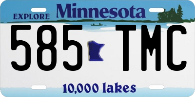 MN license plate 585TMC