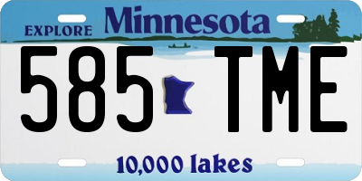 MN license plate 585TME