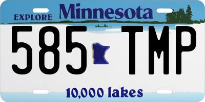 MN license plate 585TMP