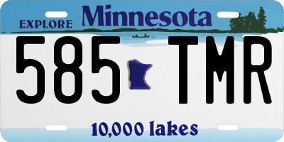 MN license plate 585TMR