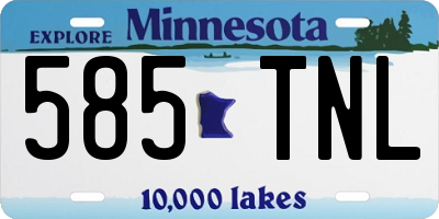 MN license plate 585TNL