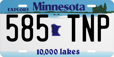 MN license plate 585TNP