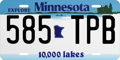 MN license plate 585TPB