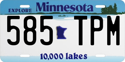 MN license plate 585TPM