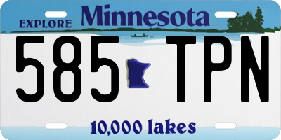 MN license plate 585TPN