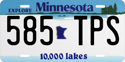 MN license plate 585TPS