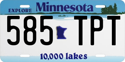 MN license plate 585TPT