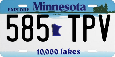 MN license plate 585TPV