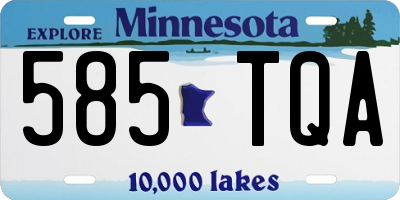 MN license plate 585TQA