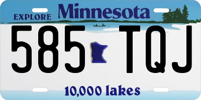 MN license plate 585TQJ