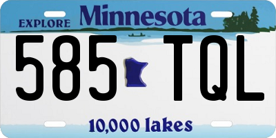 MN license plate 585TQL
