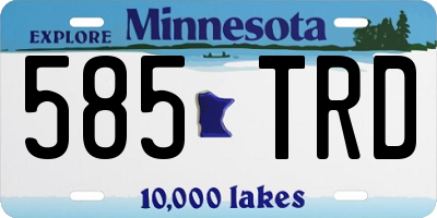 MN license plate 585TRD