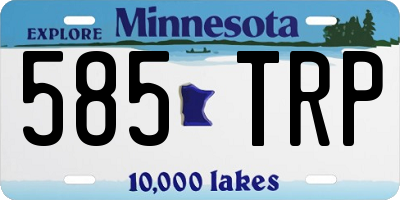 MN license plate 585TRP