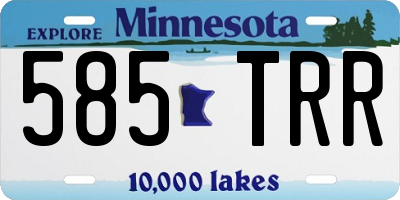 MN license plate 585TRR