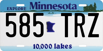 MN license plate 585TRZ