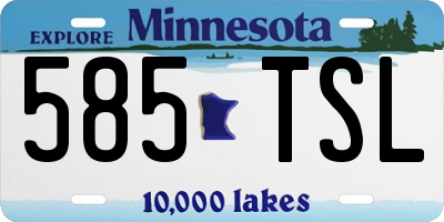 MN license plate 585TSL