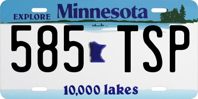 MN license plate 585TSP