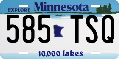 MN license plate 585TSQ
