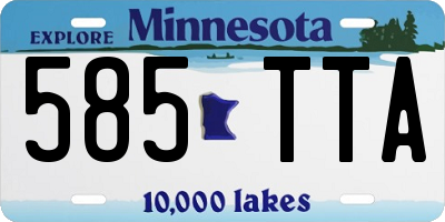 MN license plate 585TTA