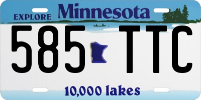 MN license plate 585TTC