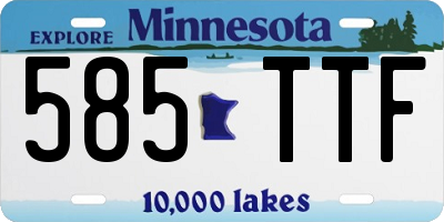 MN license plate 585TTF