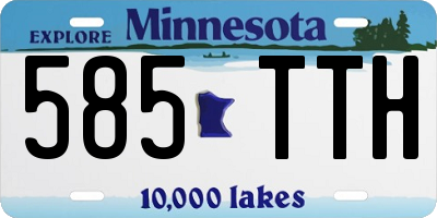 MN license plate 585TTH