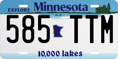 MN license plate 585TTM