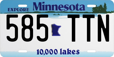 MN license plate 585TTN