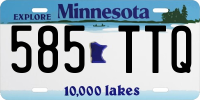 MN license plate 585TTQ