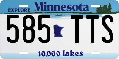 MN license plate 585TTS