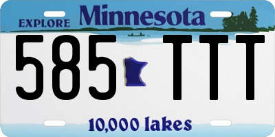 MN license plate 585TTT