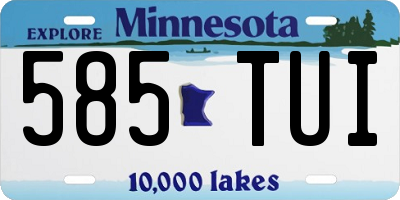 MN license plate 585TUI