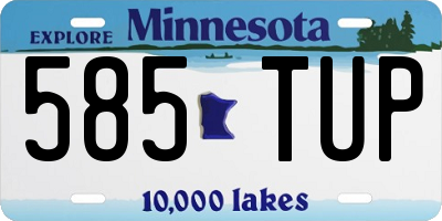 MN license plate 585TUP